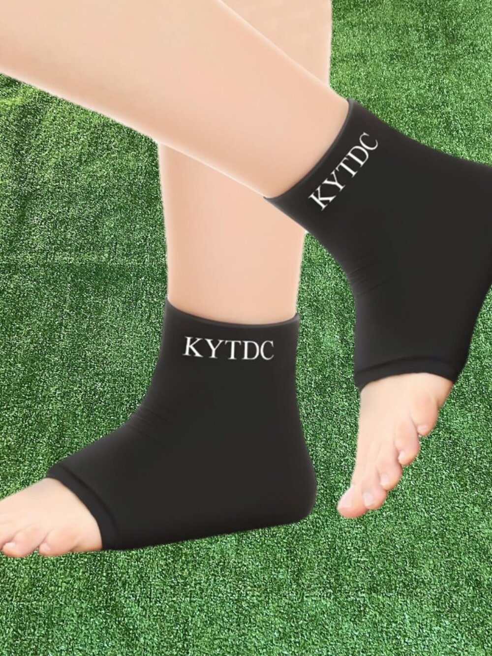 KYTDC Hot & Cold Therapy Ankle Sleeve Gel Ice Pack Compression Wrap Support 2Pk